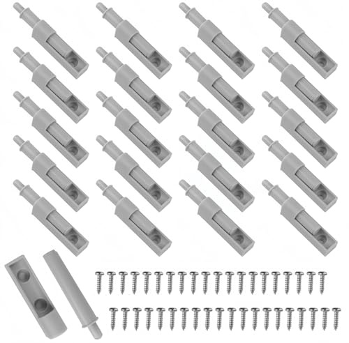 20 Stück Möbeltürdämpfer, Schranktür Dämpfer, Push to Open Türöffner, Türdämpfe zum Softclose Möbel Dämpfungspuffer, Türdämpfer Gegen Knallende Türen, zum Softclose Nachrüsten