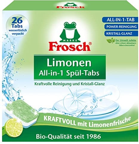 Frosch Pastillas para lavavajillas de limones, 26, 558 g