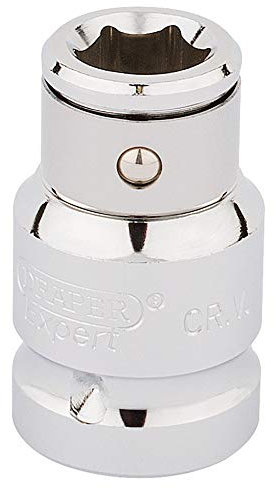 Draper 16811 1/2-Inch Square Drive Bit Holding 10 mm Socket , Blue