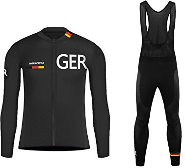 UGLY FROG Winter Fahrradtrikot Warm Langarm Herren Set Fleece Thermische Radtrikot 3D Gepolsterte Hosen BMC