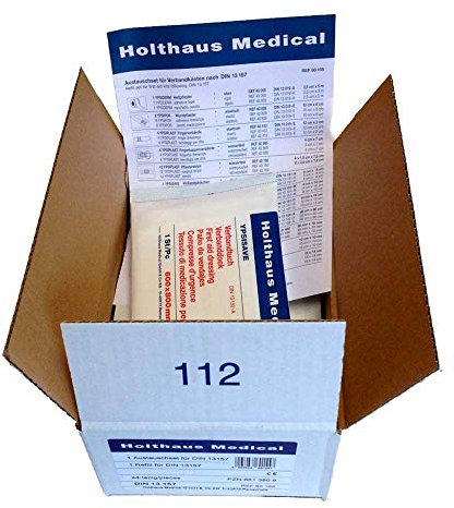 Holthaus Medical Austauschset DIN-Füllung Füllsortiment Verbandsmaterial, KFZ, DIN 13164, 29-tlg.
