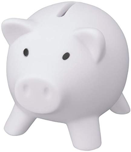 Sparschwein Sparbüchse Geld sparen Dekoration Schwein Schweinchen Piggy Miss Verch. Farben von notrash2003 (Weiß)