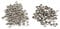 HEEPDD 100Pcs Doble Tapa Remaches Set, 8 x 8 mm Metal Redondo de Cuero Tubular Craft Rivet DIY Leathercraft Studs Spike Decoración Accesorios para Monedero de Tela Monedero Bolso(Plata)