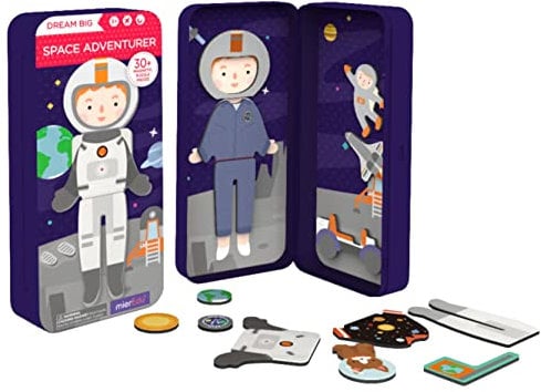 mierEdu Magnetspiel Box Astronaut – Fördert Motorik & Fantasie | Perfekt für Zuhause & Unterwegs | Magnetisches Anziehspiel für Kinder ab 3 Jahren