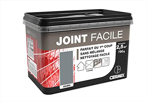 Centrale Brico Joint pâte carrelage CERMIX Gris Moyen 0.75 kg, 2.5 m² Joint Facile Gris Moyen 2