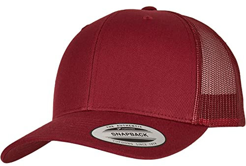 Flexfit Unisex 6606-RetroTrucker Retro Trucker, cranberry, one size
