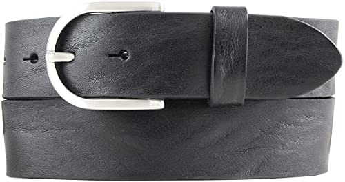 BELTINGER Damen-Gürtel aus Vollrindleder Used-Look 4 cm | Jeans-Gürtel für Damen 40mm | Ledergürtel Vintage-Look 4cm
