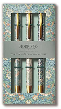 The Great British Card Company William Morris Lot de 3 stylos