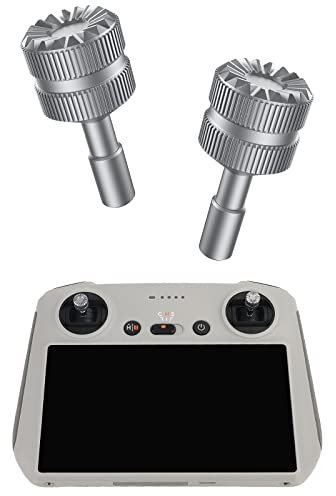 Motutech - Joystick radiocomandato per DJI Mini 3 Pro DJI RC con display Joystick Rocker in lega di alluminio CNC (Gray)