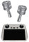 Motutech - Joystick radiocomandato per DJI Mini 3 Pro DJI RC con display Joystick Rocker in lega di alluminio CNC (Gray)