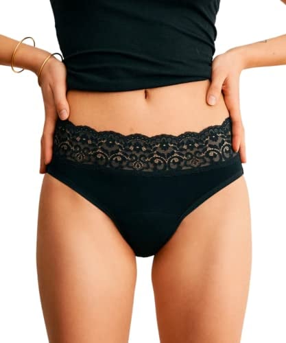 ooia Slip Extra Strong | Perioden Unterwäsche für Starke Blutung (Größe 32-34) | Menstruationsunterwäsche | Ersetzt bis zu 5 Tampons (Größe 32-34)