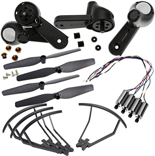 APEFIT Zubehör für Drohnen S167 S166 RC Drohne SP500 Ersatzteile Kit Propellers Blades Schutzrahmen CSJ S167 GPS Quadcopter Arme Motorradwellenschrauben austauschbar (Color : 3.7V Motor Arms kitG)