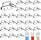 30Pcs Matériel de Porte Clé, 32 mm Porte Clés Matériel avec Bracelet pour Faire des Bracelets/Ceintures/Bangles, Pince Porte Clé Bracelet avec Anneau, Clip de Queue Porte-clé, Key Fob Hardware(Argent)