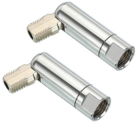 PATIKIL 180/350 Degré Incliné Plafond Lumière Adaptateur, 2 Paquet M8 Fil Lustres Plafond Pendentif Éclairage Adaptateur pour Angle ou Irrégulier Plafond, Chrome