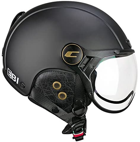 CGM EBI Skihelm Unisex Erwachsene, Mattschwarz, XS (53-54 cm)
