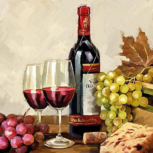 20 Servietten Wein aus Trauben | Getränke | Tischdeko | Decoupage | Serviettentechnik 33x33cm