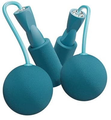Seilloses Springseil, kabelloses Springseil, Cordless Springseil-Set, einstellbar, 180g, Schnurloses Springseil, rutschfest,mit Doppelkugellager,gewichteter Springseil,Für Training Und Fitness(Blau)