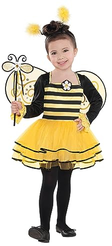 Amscan - Costume enfant ballerine, abeille, costume d'animal, robe, carnaval, fête à thème, mardi gras, 128