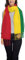 NLWQEKV Damen-Schal mit Reggae-Rasta-Flagge, übergroß, mit Quasten