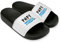 Papi-Letten Badelatschen Herren - Lustige Hausschuhe, Schlappen - Badeschuhe lustig Badelatschen Geschenk für Papa, Männer (Schwarz/Weiß, EU Schuhgrößensystem, Erwachsene, Numerisch, M, 43)