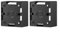 Surface Mount Back Box, 40mm Ethernet Back Box for Wall Plate Faceplate Ethernet Cable Network Sockets(Black-2PCS)