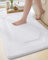 COLOR&GEOMETRY Badematte Badteppich rutschfest Waschbar, 61 x 110 cm Badezimmerteppich Groß Absorbierende Weiche Badvorleger, Badematte Weiß für Badezimmer, Dusche, Badewanne, Waschküche
