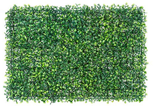 HWGING Mur Végétal Vert Artificiel 40x60 Cm Simulation D'herbe Verte Clôture de Jardin écran de confidentialité Panneaux Muraux de Plantes Artificielles (A)