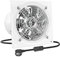 HG Power 250mm Ventola Aspirazione 1680 m³/h Ventilatore di scarico Estrattore per Bagno Cucina Ventilazione, Circolazione dell'aria con Spina EU, Bianco