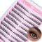 EMEDA cils autocollants, Cils pré-collés pour œil de chat Kit de cils en grappe sans colle 120Pcs cils à presser Ensemble de cils pré-collés avec pince à épiler Grappes de cils auto-adhésifs (K08)