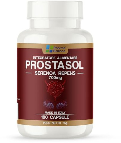 PROSTASOL Serenoa Repens 700mg per Prostata Uomo 180cps | Integratore Saw Palmetto con Estratto di Ortica, Zucca e Pigeo per il Supporto delle Vie Urinarie