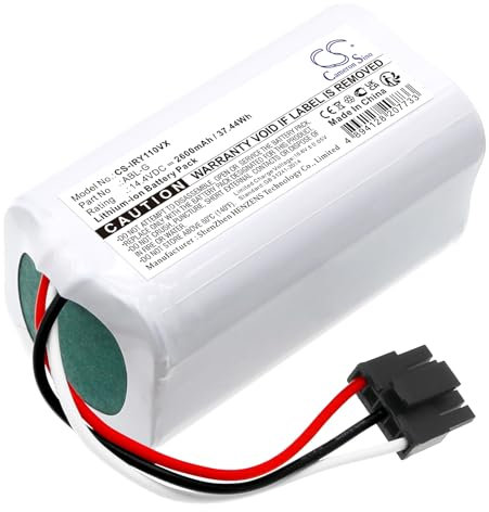 TECHTEK Batteria 2600mAh compatibile con [iRobot] Roomba Combo Essential, Roomba Combo Essential 2, Vacuum and Mop Robot, robot, RVG-Y1, Y011040 sostituisce ABL-G