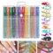 12PCS Nail Varnish Pens,3D Nail Art Pens Nail Varnish Pens for Real Nails Quick-Drying Nail Pens Gel Polish Graffiti Acrylic Paint Nail Art Markers for DIY Nail Art Beauty Adorn Manicure Tools