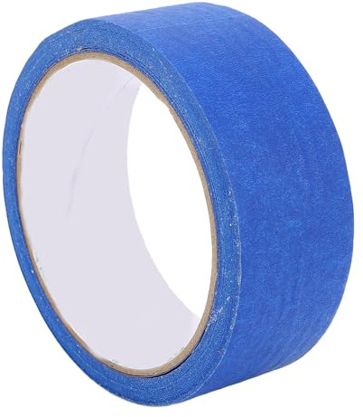 Obetuens 10 Rolls Painters Tape Bulk Blue Wall Paint Multi Facade Masking Trimming, Home Decoration for Walls, Tiles, Glass, Wood, Gypsum Board, Plastic, Metal, Aluminum Materials