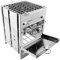 ANDRESLAD Faltbarer Grill für Outdoor Camping und Bbq Tragbar Rostfrei Hitzebeständig für Reisen Garten und Feuerstelle