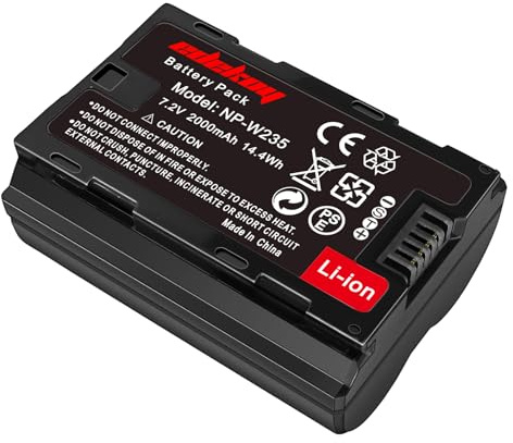 NP-W235 Battery for Fujifilm Camera - X-T4 X-H2 X-S20 X-T5 GFX50S II | 2000mAh for Fujifilm Photography Enthusiast