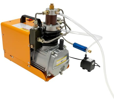 Compressore d'aria portatile da 1800 W, 300 bar, compressore elettrico ad alta pressione, 2800 rpm, arresto manuale, pompa ad alta pressione per test condotti industriali, gonfiaggio pneumatici, 34 x