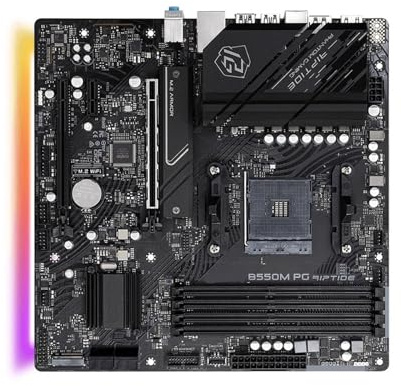 Schede madri Fit For ASRock B550M PG RIPTIDE | Scheda Madre AM4 B550 Supporto R5 3600 5600 5700X3D 5800X3D CPU 4xDDR4 4933MHz 128GB HDMI M.2 MATX