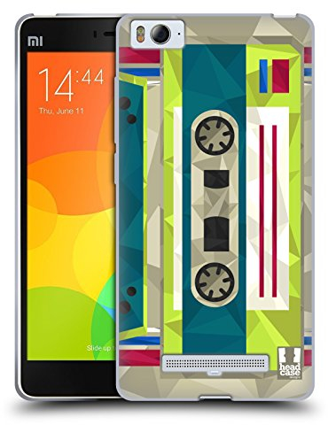 Head Case Designs Audio Kassette Geometrische Gadgets Soft Gel Handyhülle Hülle kompatibel mit Xiaomi Mi 4c / Mi 4i