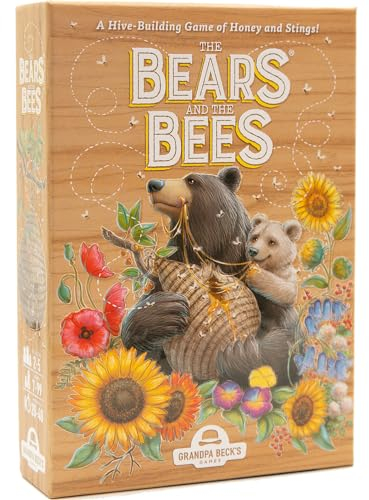 The Bears and The Bees | A Delightfully Strategic Tile Laying Game Ideal for Kids, Teens, & Adults | from The Creators of Cover Your Assets & Skull King, Grandpa Beck's Games | 2-5 Players 7+