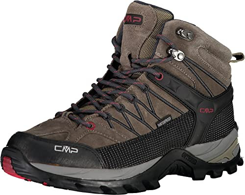 CMP Rigel Mid Trekking Shoes Wp, Scarpe da trekking Uomo, Torba-Antracite, 44 EU