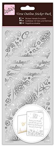Anita's ANT 810164 Scrapbooking-Stickers, Silber, Einheitsgröße