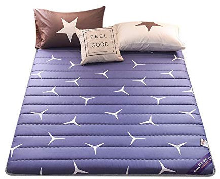TGBY Verdicken Drucken Matratze Boden japanische Anti-rutsch Tatami-Matte Faltbar Atmungsaktiv Futonbett Matratze Single Double Fußmatten Matratze Für Yoga Camping etcA-150x200cm(59x79inch)