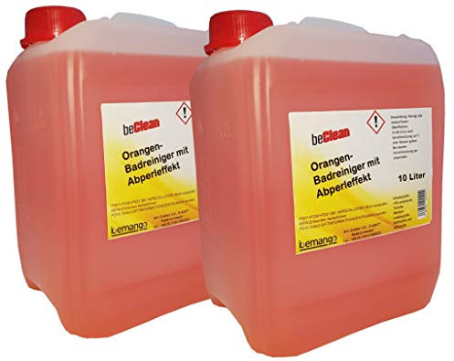 Badreiniger 2x10l orange mit Abperleffekt 20l im Kanister