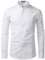 PARKLEES Men's Slim Fit Long Sleeve Smart Casual Button Down Oxford Shirts PZ111 White L
