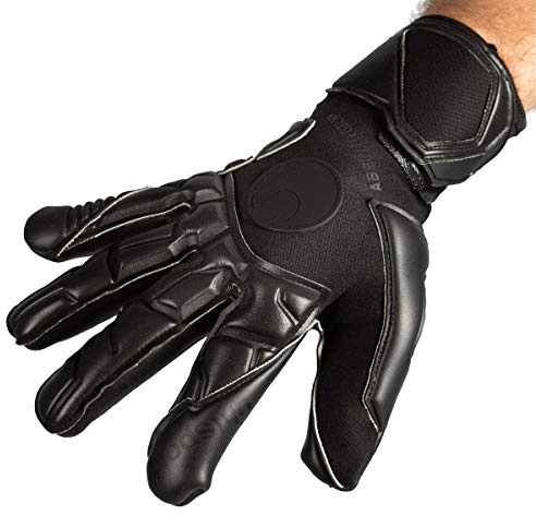 uhlsport ABSOLUTGRIP HN Torwarthandschuhe Herren, Torhüter, Torwart - Schwarz für Erwachsene, Diverse Größen