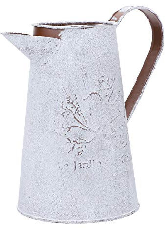 BESTonZON Metal Bucket Vintage Metal Tin Bucket Plants Vases Pot Container Watering Can Decor 11x11x17cm Pots