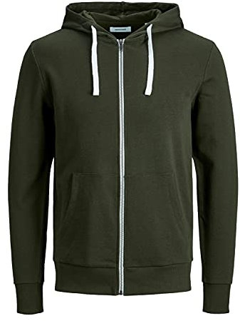 JACK & JONES Sweat à Capuche zippé JJEHOLMEN pour Homme, Rose/Coupe : reg Fit, 3XL