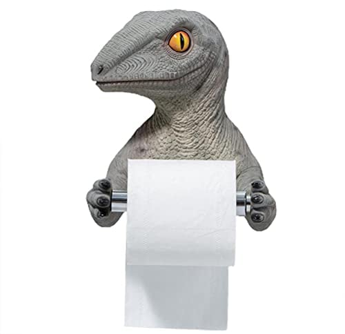 RUSTOO Portarotolo, Portarotolo, Portarotolo da Parete Portarotolo con Design a Forma di Dinosauro per WC Bagno per WC in Qualsiasi Luogo