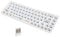 Jectse Mechanical Keyboard Kit, 68 Keys DIY 2.4G Wireless Bluetooth 5.0 Hot Swappable Keyboard Kit ABS 65 Percent Layout Switch Hot Swap Custom Gaming Keyboard(White)