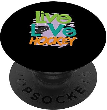 Live Love Hockey PopSockets mit austauschbarem PopGrip